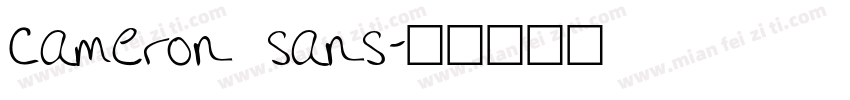 cameron sans字体转换